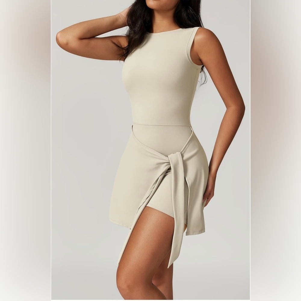 Golf Women’s Tennis Dress Wrap Skirt Built in Shorts Sleeveless size XL - Picture 2 of 9